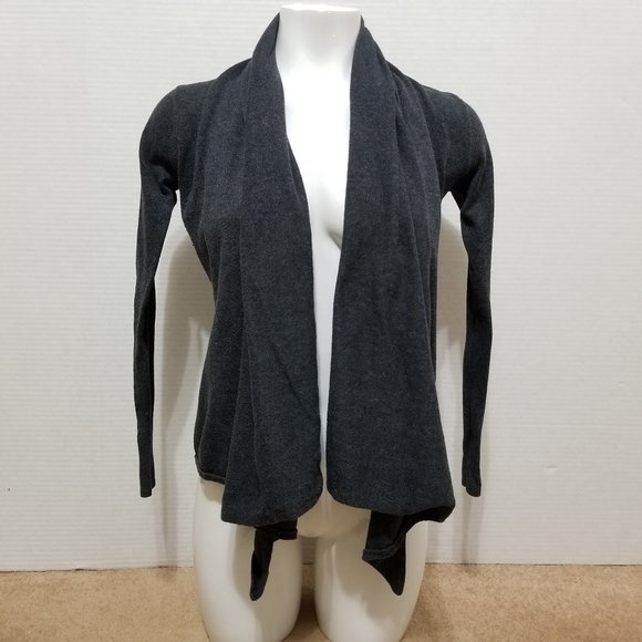 Pink Rose cardigan Small open front waterfall knit sweater PF01041 - Picture 1 of 10